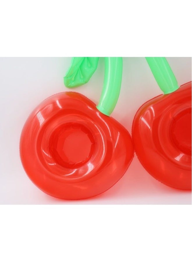 Generic Double Cherry Shape Inflatable Swimming Pool Portable Cup Holder  - Image 5