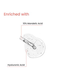 Earth Rhythm 10% Mandelic Acid Face Serum | Brighten Skin, Unclog Pores, Dissolve Blackheads, Men & Women - 30 Ml  - Image 3