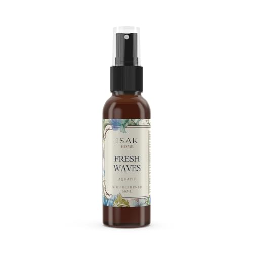ISAK Fresh Waves Air Freshener Room Spray for Home Spray for Good Smell with Fresh Aquatic notes of Seaside, Enhance Mood, Scented Air Freshener used on Curtains, Cushions, Fabric Wall - 50 ml - Image 2