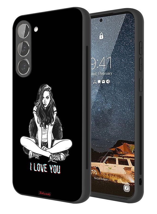 Tolwak Samsung Galaxy S23 5G Protective Case Cover I Love You Art - Image 1