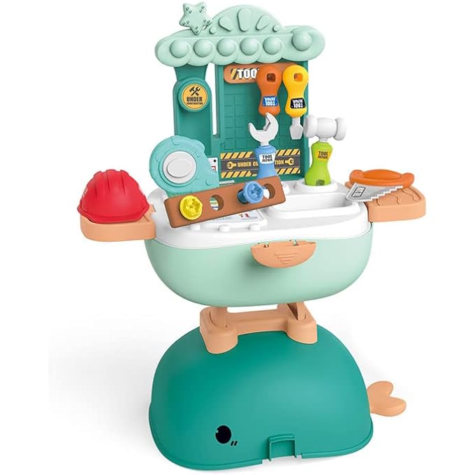 3 IN 1 ROLE PLAY TOOL KIT SET, FOLDABLE BACKPACK, SCHOOL BAG, PRETEND PLAY TOY FOR KIDS (27 PCS) - Image 1