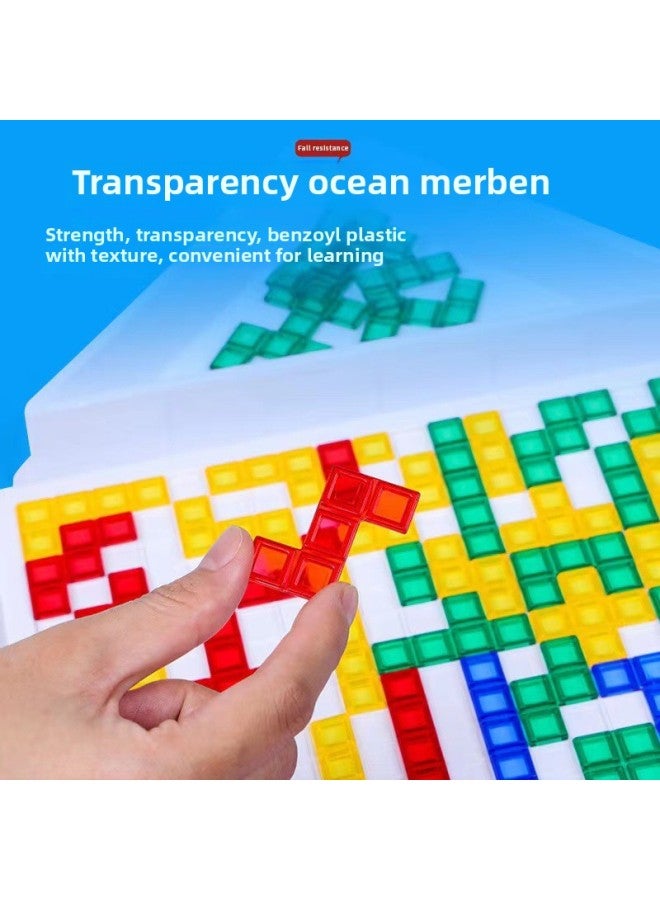 لعبة Gladiator Chess 2-4 Square Game Puzzle Board Game إستراتيجية الذكاء التفاعلي الشطرنج وبطاقات Tetris Chess لأربعة أشخاص - اللون: لعبة مربعة [إصدار كبير لـ 4 أشخاص] صندوق ألوان - Image 4