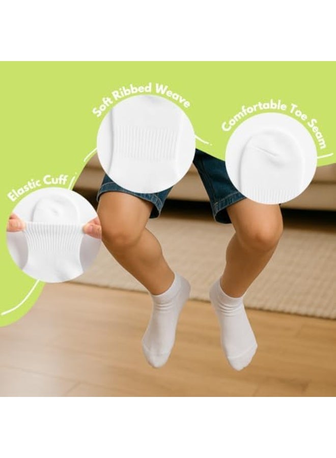 Kids Ankle Socks Multipack | Soft Cotton Blend | Stretch Fit | Breathable & Comfortable | Daily Wear Socks for Toddlers & Kids - Image 5