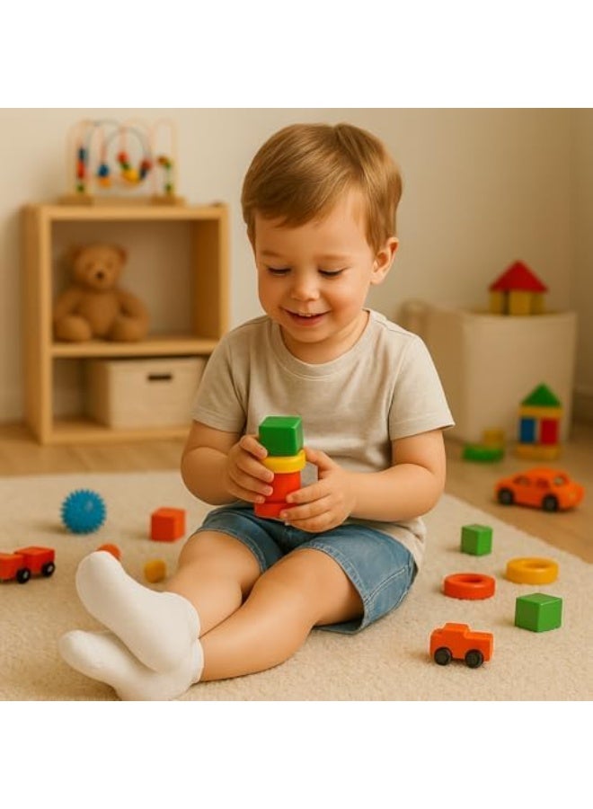 Kids Ankle Socks Multipack | Soft Cotton Blend | Stretch Fit | Breathable & Comfortable | Daily Wear Socks for Toddlers & Kids - Image 2