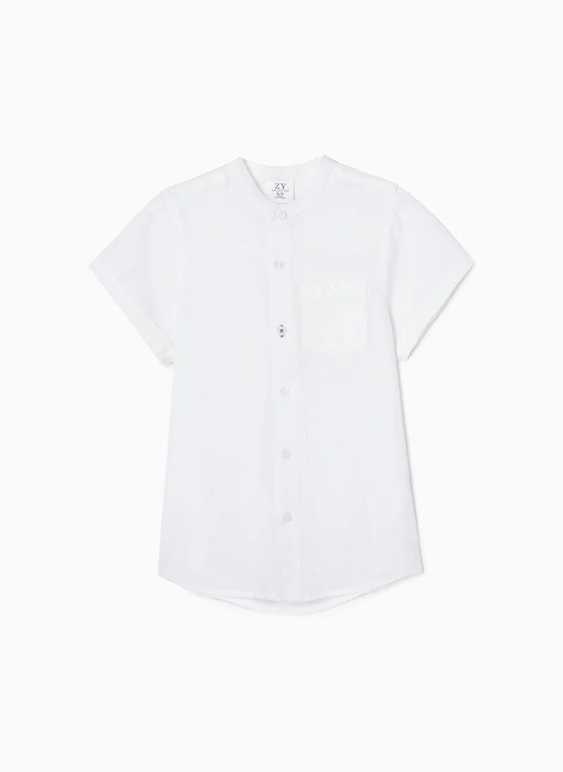 زيبي Zippy Short Sleeve Shirt With Mao Collar For Boys