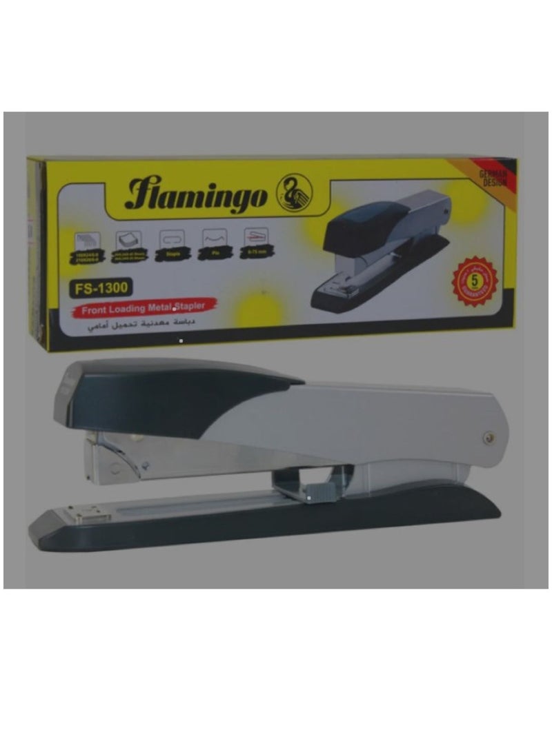FLAMINGO FRONT LOADING HIGH QUALITY METAL STAPLER ASSORTED COLOR - Image 2