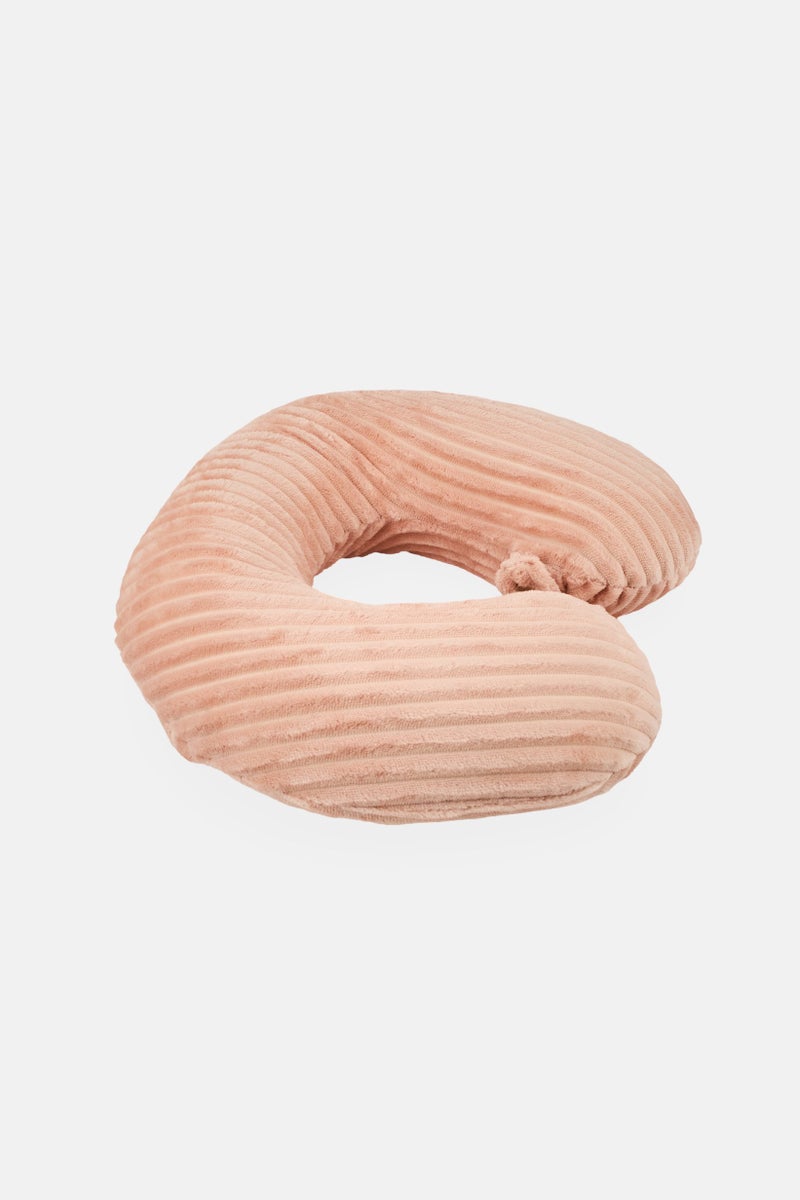 ELLEN TRACY Embossed Therapeutic Travel Pillow, Pink - Image 2