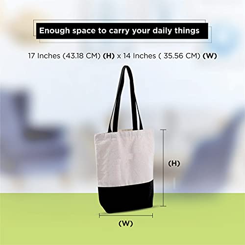 Lify Best Canvas Grocery Totes - Reusable Shopping Bags - Organic Cotton Washable & Eco-friendly Bags (3 Bags) - 3Piece Pack - Image 2