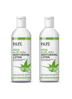 Inlife Neem Aloe Vera Moisturizing Lotion (Pack Of 2)  - Image 1