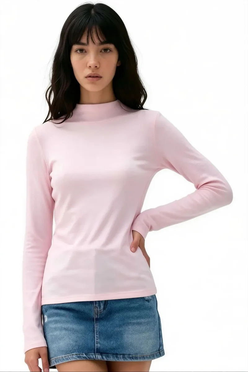BUSEM Slim Fit Half Turtleneck Blouse