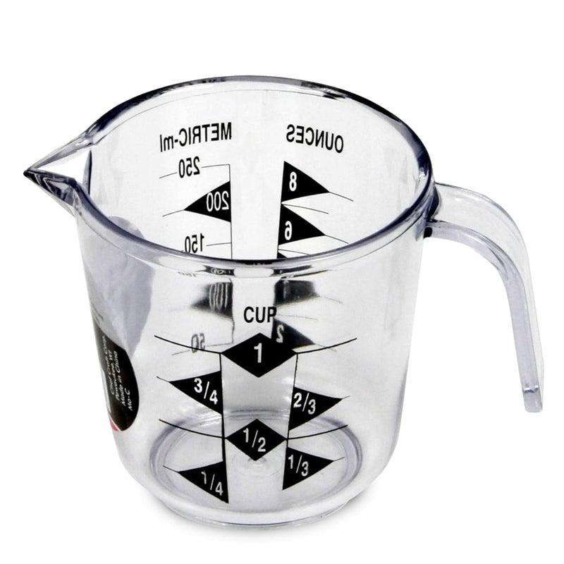Chef Craft Select Plastic Measuring Cup 1 Cup Capacity Clear