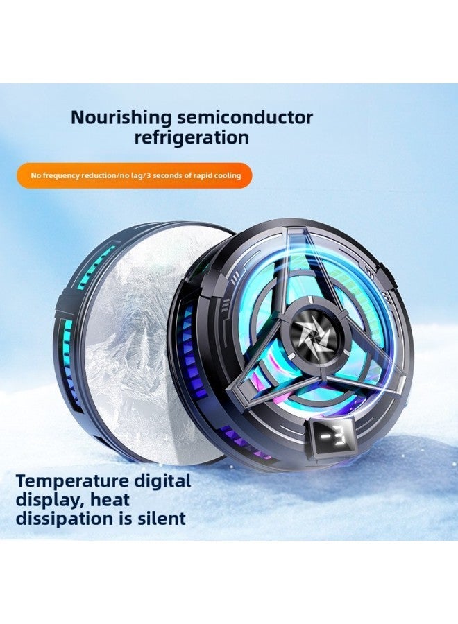 Mobile Phone Radiator SL17 Magnetic Back Clip Integrated Semiconductor Temperature Digital Display Refrigeration Tablet Universal-Colour:Sl-17 [digital + White]  - Image 5