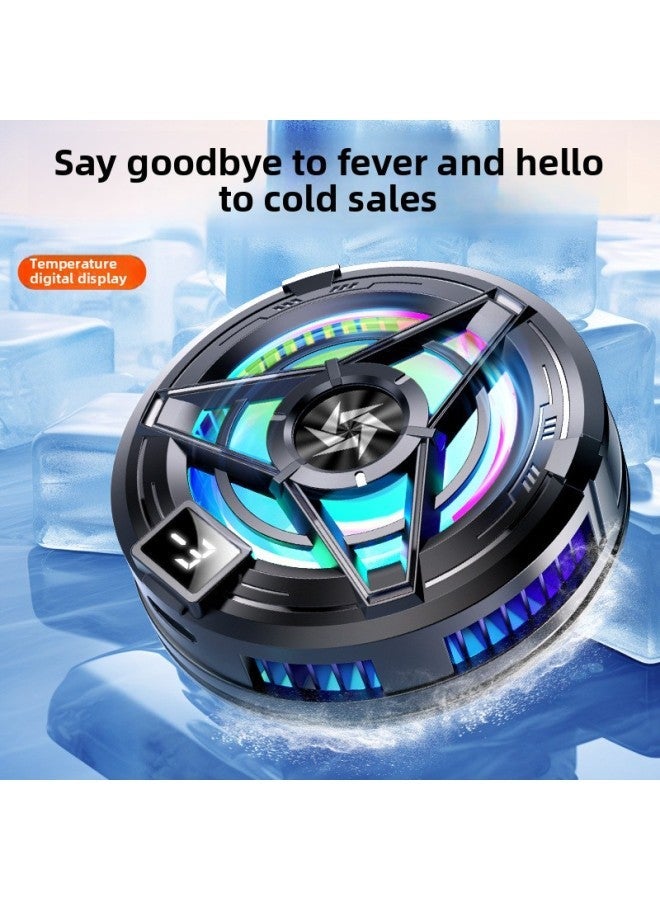 Mobile Phone Radiator SL17 Magnetic Back Clip Integrated Semiconductor Temperature Digital Display Refrigeration Tablet Universal-Colour:Sl-17 [digital + White]  - Image 3