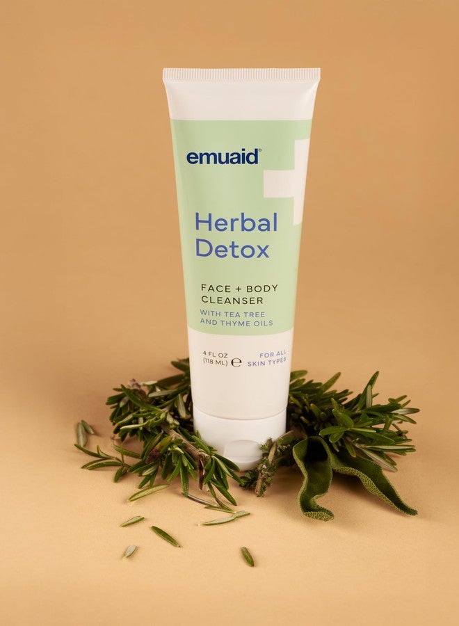 emuaid® Herbal Detox™ Face + Body Cleanser, Lightweight Botanical Foaming Gel with Tea Tree Oil + Thyme Oil, Gentle Skin Cleanser & Facial Wash for Sensitive, Dry, or Irritated Skin, 4 oz - Image 5