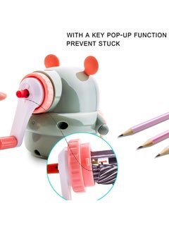 Y&D Pencil Sharpener Creative Cute Children's Hand-cranked Learning Stationery Labor-saving Non-slip Bottom Seat is Easy to Use and Safe for School Students' Office  - Image 4