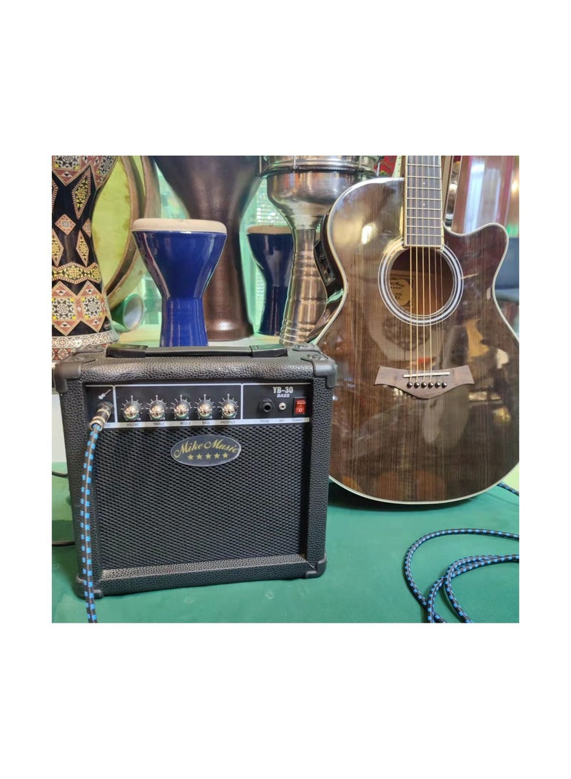 Mike Music Mike Music 20 - 30Watt Electric Bass Guitar Amplifier (YB 30 Bass Guitar Amplifier, Black)  - Image 5