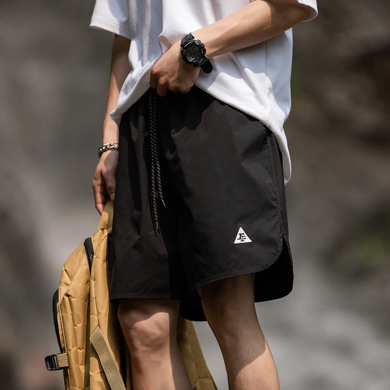 Mens Bermuda Shorts Arc Hem Split Summer Workwear Green  - Image 4