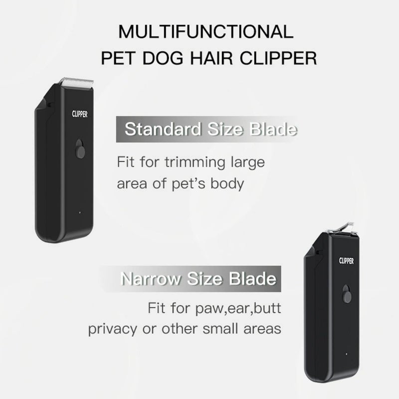Grimgrow Dog Cat Home Hair Waterproof Clipper Portable Electric USB Rechargeable Pet Grooming Tools Low Noise Shaver Cordless Trimmer for Small and Large Pets - Image 2