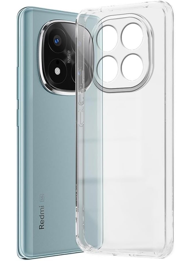 غطاء شفاف لهاتف Redmi Note 14 Pro Plus 5G مصنوع من مادة TPU المرنة والناعمة وخفيفة الوزن - Image 2