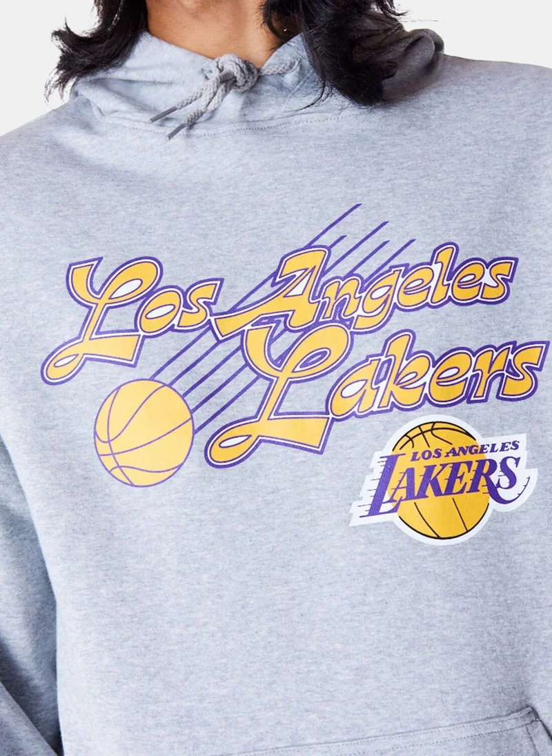 NEW ERA Men's NBA Los Angeles Lakers Script Hoodie