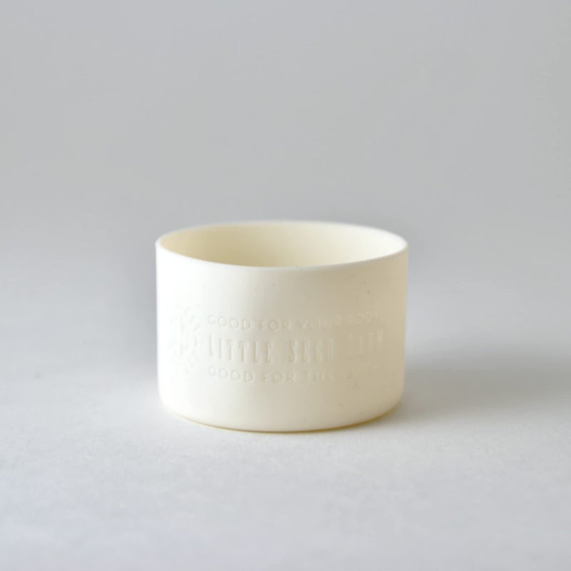 Little Seed Farm Protective Silicone Sleeves for Jars - 2-Pack - White - Image 1