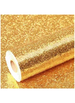 ARTC ARTC Waterproof Self Adhesive Foil Sticker For Kitchen Cabinet And Drawer Gold Color 60x500cm  - Image 2