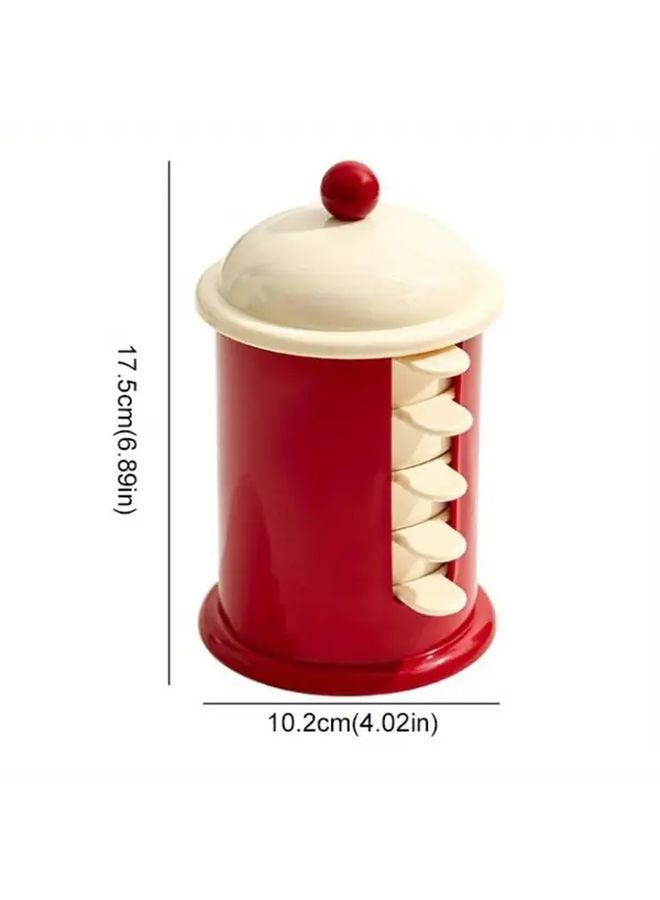 طبق صوص صندوق بريد مضاد للغبار مع وعاء تخزين، طبق توابل بلاستيكي للغمس دوبامين - Image 4