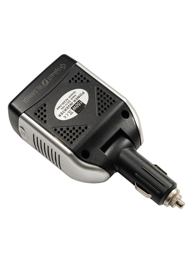 AL SANIDI 12V 150W Power Inverter - Converts car electricity to 220V, suitable for trips and travel, lightweight and easy to carry design  - Image 1