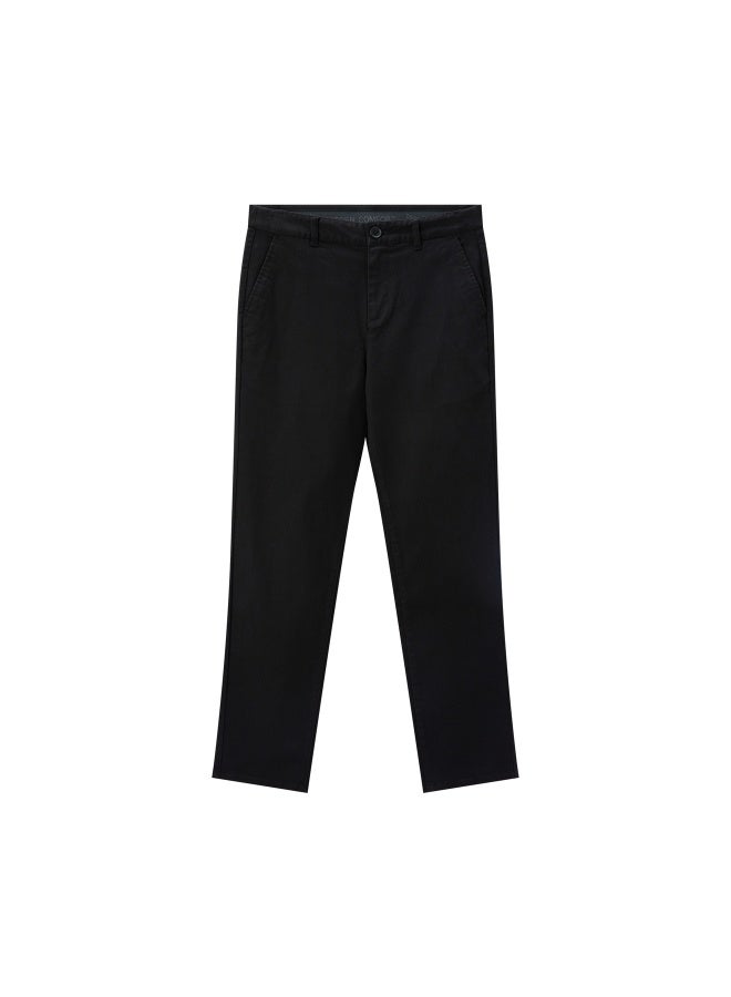 جيوردانو بنطلون نسائي أسود بخصر عالٍ وقصة مستقيمة ضيقة - Image 3