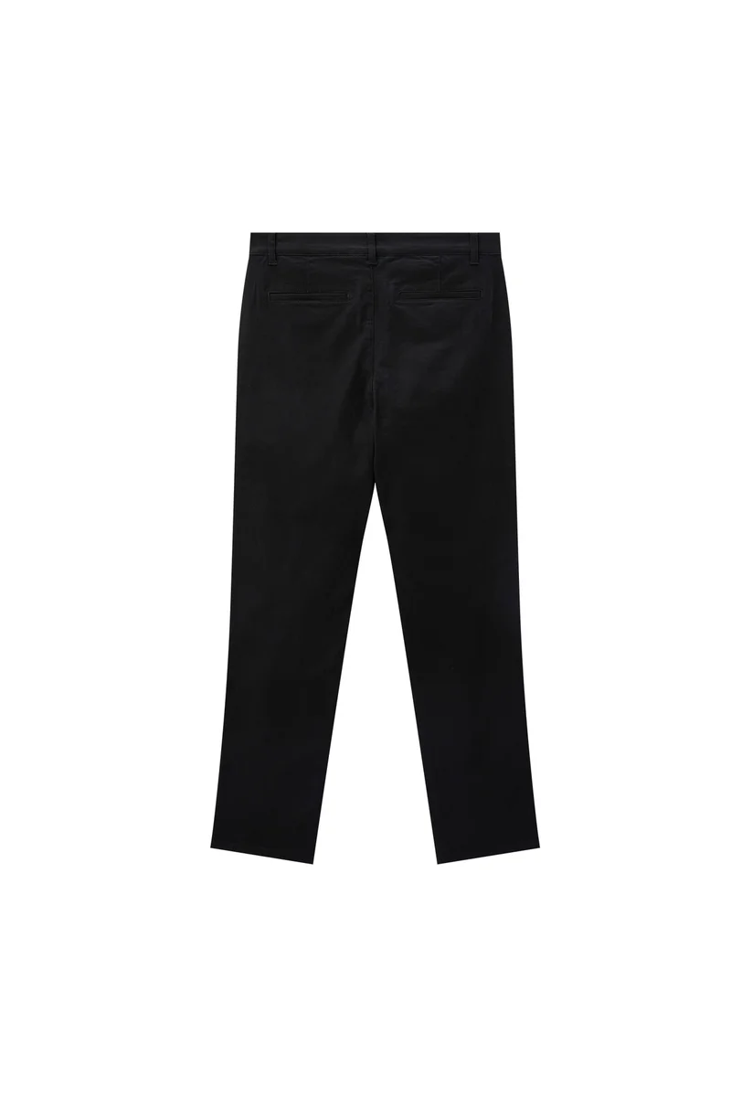 GIORDANO Black High Waist Regular Taper Pants for Women