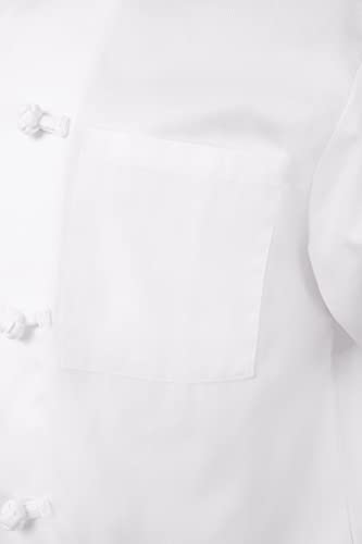 Chef Works Men's Bordeaux Chef Coat, White, Small - Image 4
