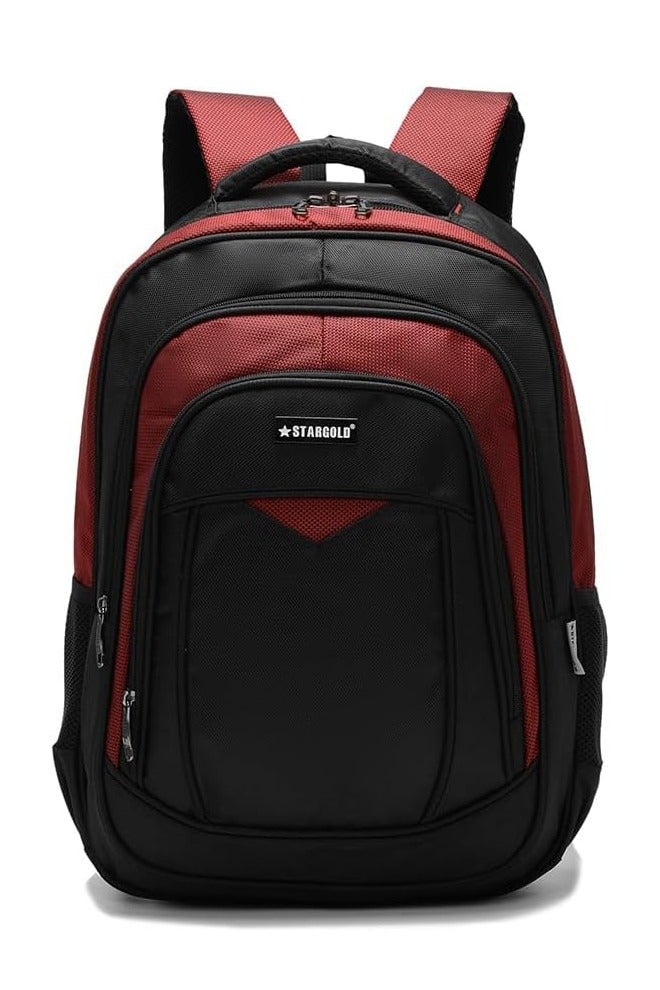 ستارجولد حقيبة ظهر للكمبيوتر المحمول مقاس 19.5 بوصة من قماش البوليستر للبنات والأولاد مع حزام قابل للتعديل وحقيبة مدرسية وحقيبة سفر وحقيبة ظهر متعددة الاستخدامات - Image 1