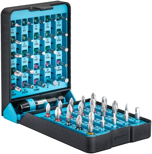 HAZET Bite-Box 2240N/51 I 51-Piece Screwdriver Bit Set, Drive: Pozidriv, Hexagon 6.3 (1/4 Inch), Phillips, Tamper Resistant TORX, Internal Hexagon, Slotted, Internal TORX - Image 4