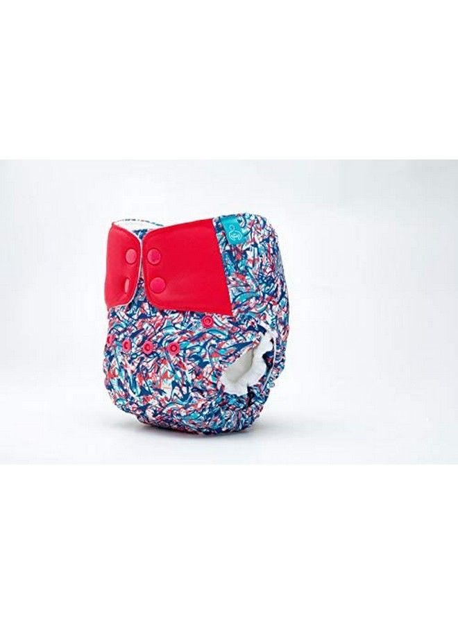 Bumberry Baby Pocket Diaper 2.0 Waterproof Reusable Adjustable Cloth Diaper With Leg Gusset Wet Free Lining & 2 Extra Long Wet Free Inserts(6 36 Months Splatter) - Image 4