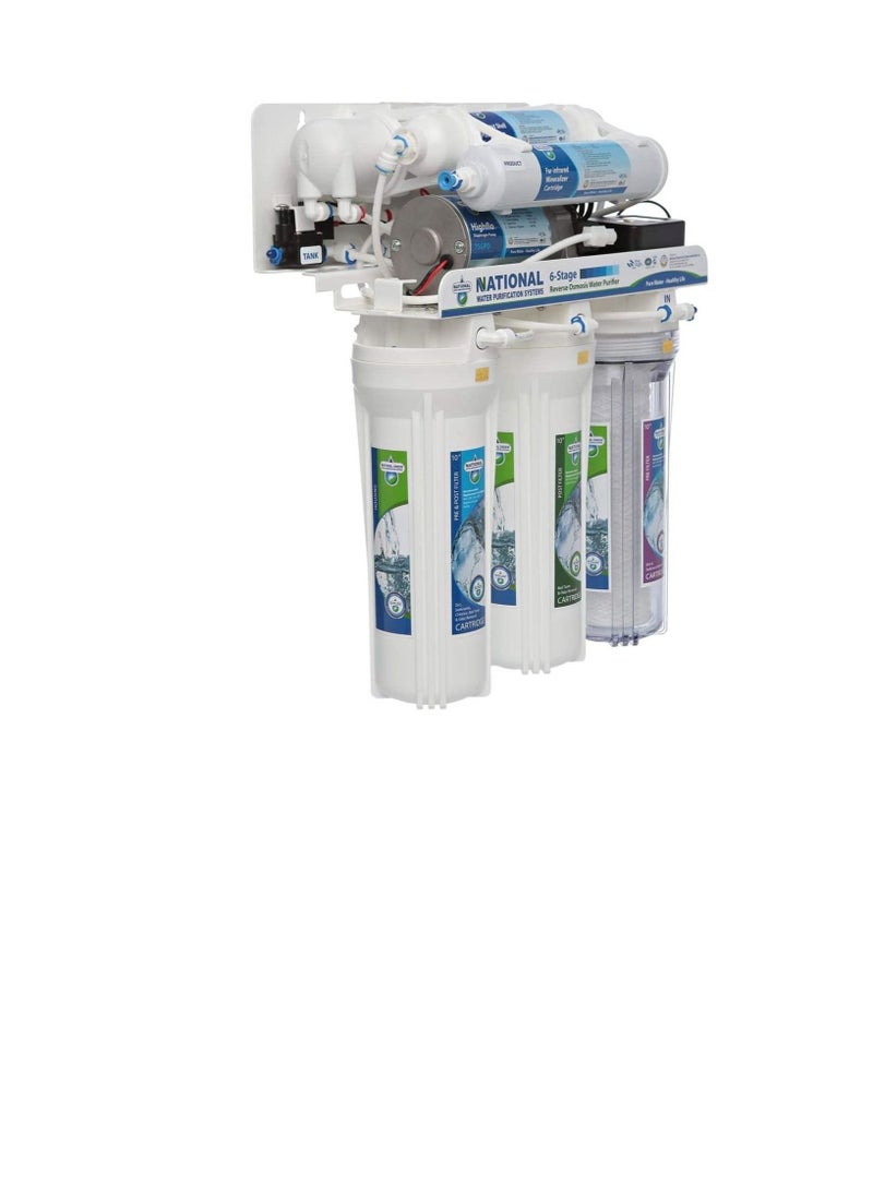 NATIONAL GREEN - National Green 75 GPD, 6 Stage RO with Mineralizer NE-RO6-75QF-AS-MN - Image 1