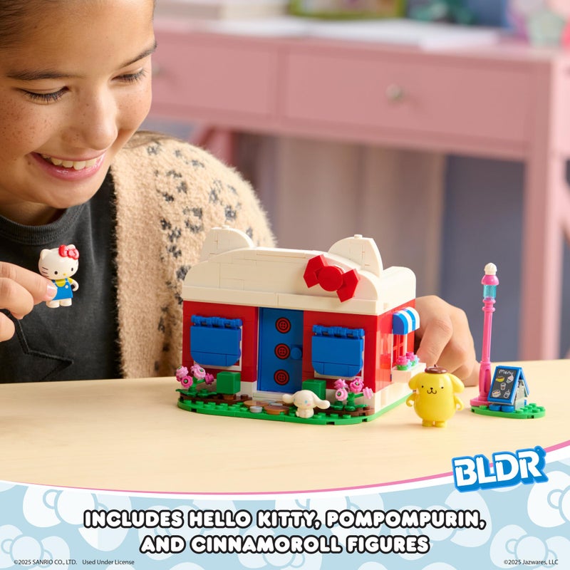 BLDR Hello Kitty and Friends, Hello Kittyâ€™s Dream Cafe Building Set 0076 with Hello Kitty, Cinnamoroll, and Pompompurin Minifigures - Gift for Kids and Sanrio Fans Ages 8+ - Image 3