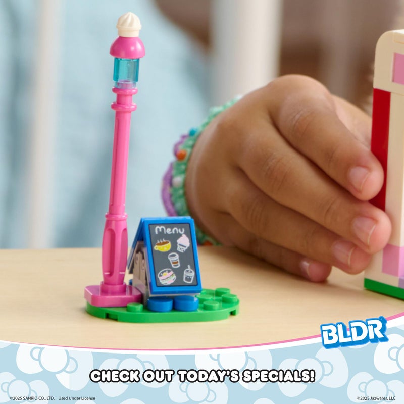 BLDR Hello Kitty and Friends, Hello Kittyâ€™s Dream Cafe Building Set 0076 with Hello Kitty, Cinnamoroll, and Pompompurin Minifigures - Gift for Kids and Sanrio Fans Ages 8+ - Image 4