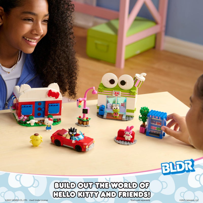 BLDR Hello Kitty and Friends, Hello Kittyâ€™s Dream Cafe Building Set 0076 with Hello Kitty, Cinnamoroll, and Pompompurin Minifigures - Gift for Kids and Sanrio Fans Ages 8+ - Image 2
