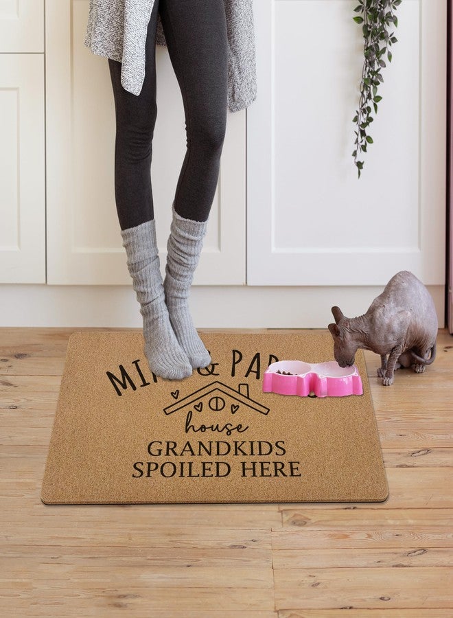 KFXHANGD Mimi Papa Gifts Door Mat, Grandma Gift Door Mat, Mothers Day Birthday Gifts for Grandparents from Grandkids, Mimi Papa's House Gift Artificial Coir Doormat Rugs for Entryway, 17x30 Inch - Image 4