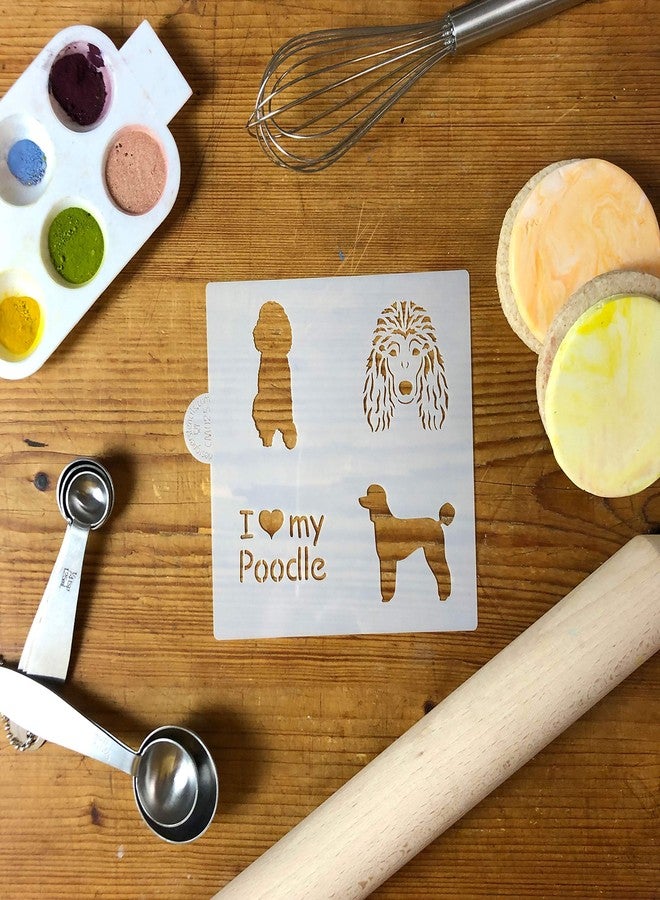 Designer Stencils I Love my Poodle Cookie and Craft Stencil CM025 by Designer Stencils - Image 2