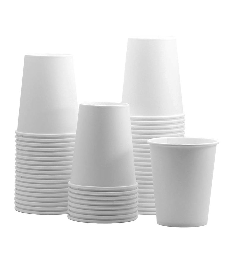 GUSTO [8 oz.- 100 Pack Paper Hot Cups  Coffee Cups - White (formerly Comfy Package) - Image 1