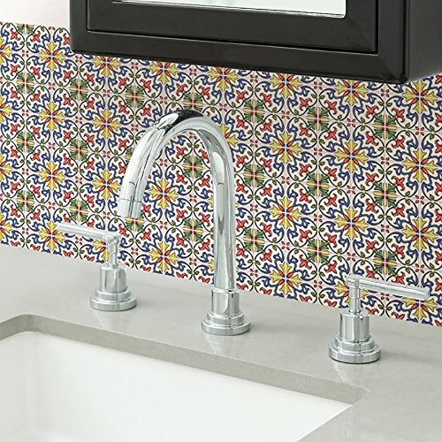 Inhome In Home NH2365 Tuscan Tile Peel & Stick Backsplash Tiles, Standard, Multicolor - Image 3