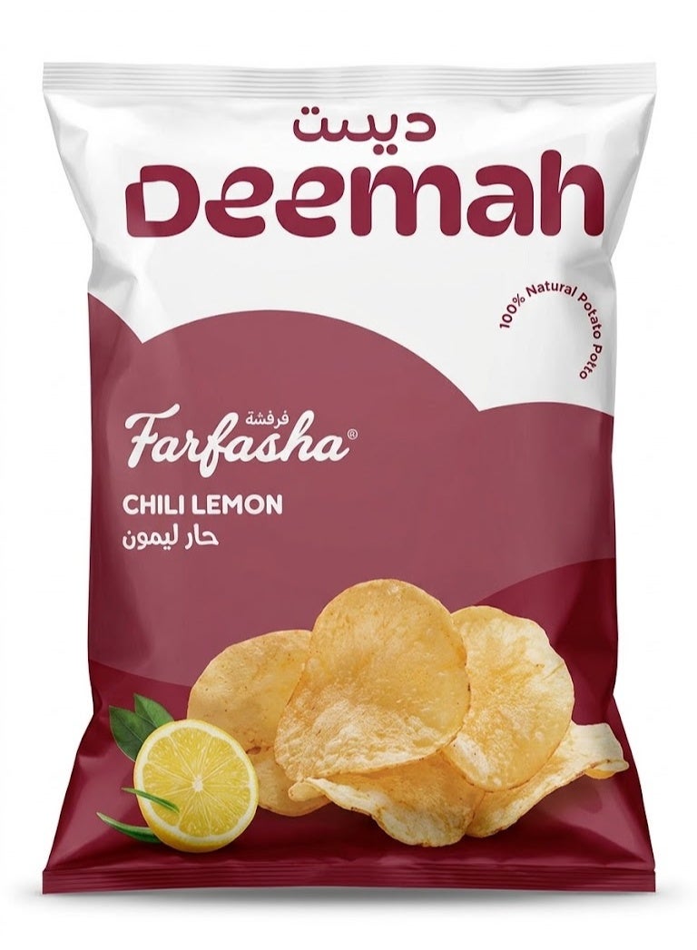 Deemah Farfasha Chili & Lemon Chips, 21G
