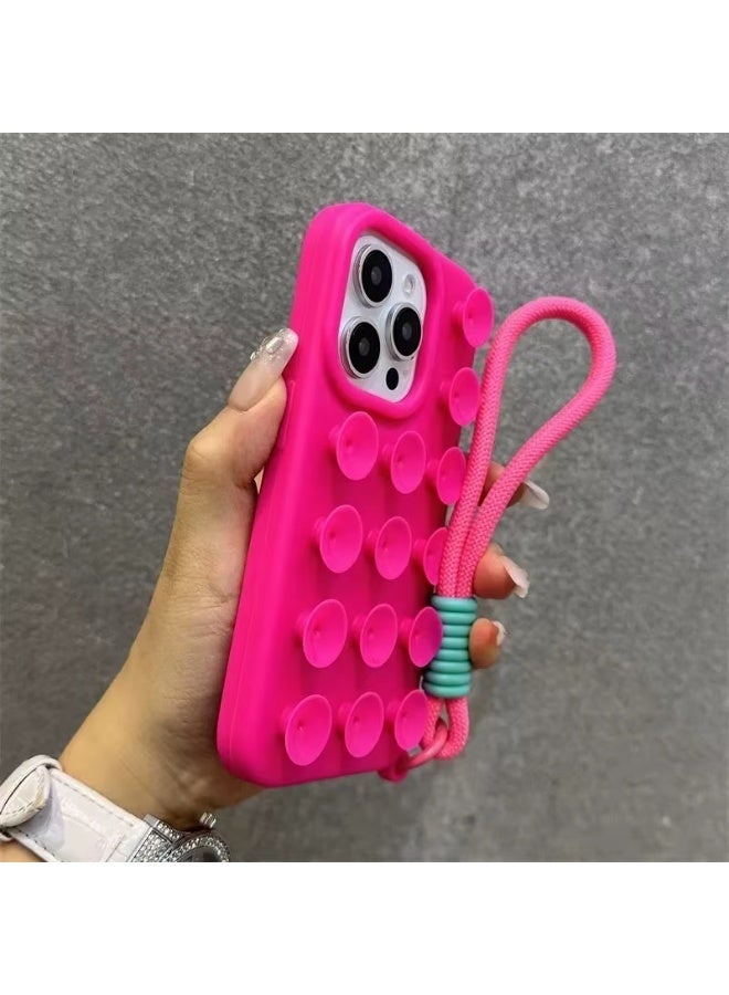 Fashion Creative Suction Cup Phone case with Hand Rope Is for iphone 15 Pro Max Anti-fall Phone Accessories - Image 4