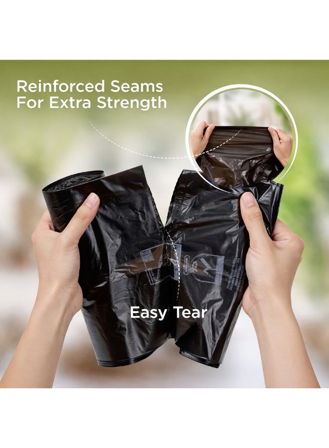 Dragon Garbage Bags, 14 Gallon Capacity 55x80cm, Black, Pack of 4 ( 56 Bags), Strong Bin Liners, Durable Trash Bags, Waste Bags for Kitchen, Bathroom, Office, Indoor & Outdoor Use - Image 2