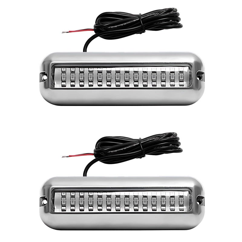 Blue LED Underwater Boat Light 120 Degree Beam Stainless Steel - Image 2