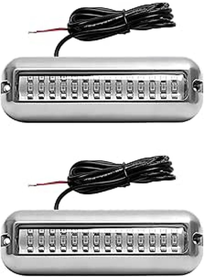 Blue LED Underwater Boat Light 120 Degree Beam Stainless Steel - Image 1