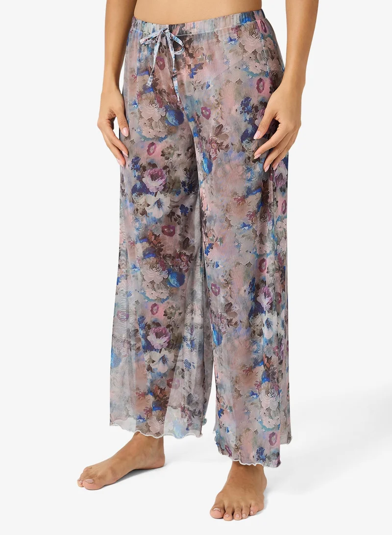 Ella  Sheer Floral Cami & Pant Night Set for Women | Best Price UAE