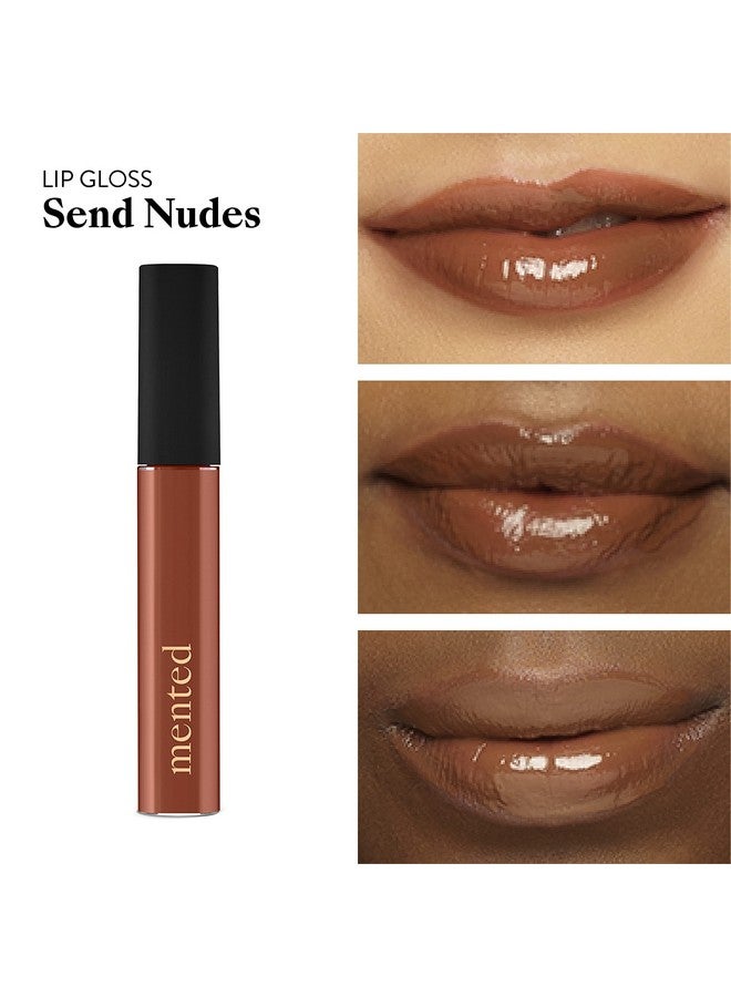 Mented Cosmetics | Deep Tan Nude Lip Gloss, Send Nudes | Vegan, Paraben-Free, Cruelty-Free Gloss Topper | Long Lasting and Moisturizing Lipgloss - Image 2