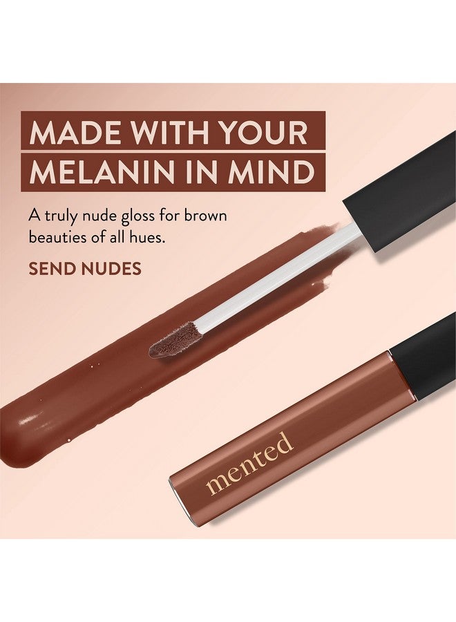 Mented Cosmetics | Deep Tan Nude Lip Gloss, Send Nudes | Vegan, Paraben-Free, Cruelty-Free Gloss Topper | Long Lasting and Moisturizing Lipgloss - Image 4